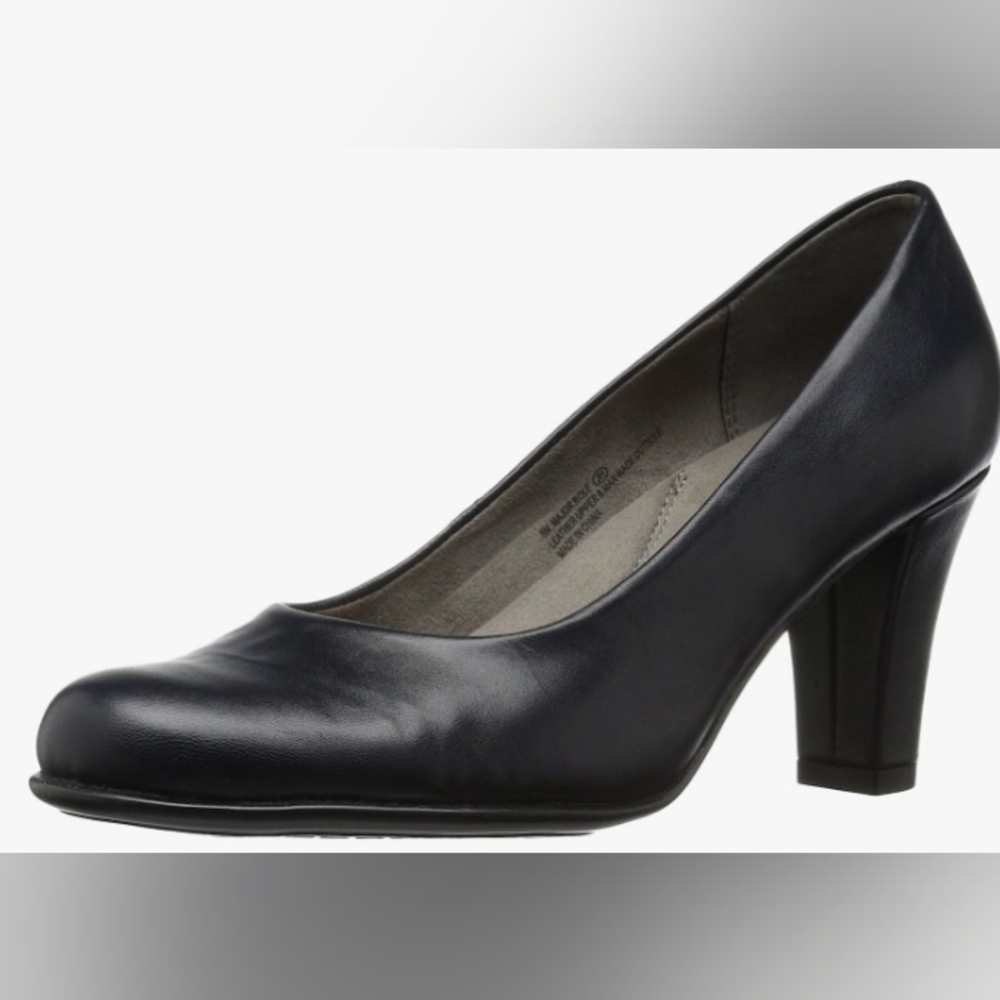 Aerosoles HeelRest Women's Dark Navy Leather Pumps Size 11M